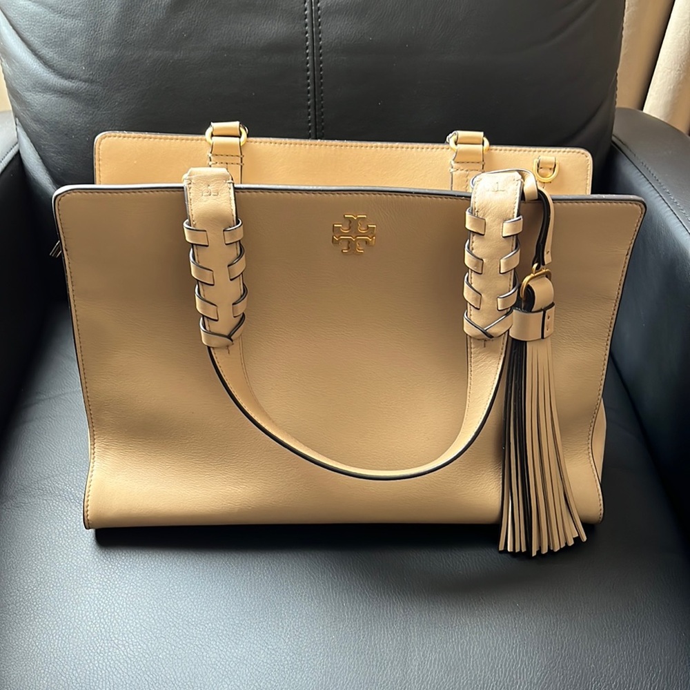 Tory Burch Beige Leather Handbag